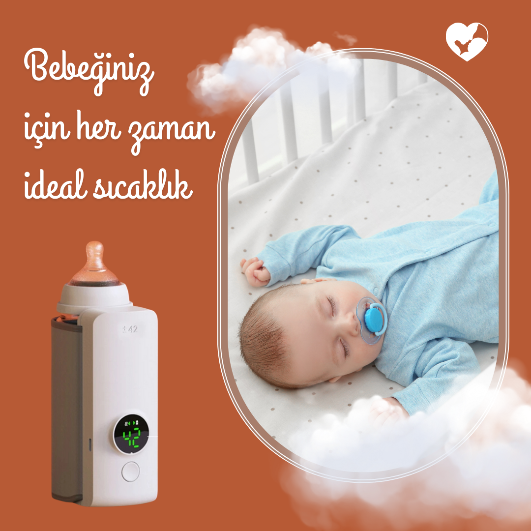 BonusMama Taşınabilir Kablosuz Biberon Isıtıcı